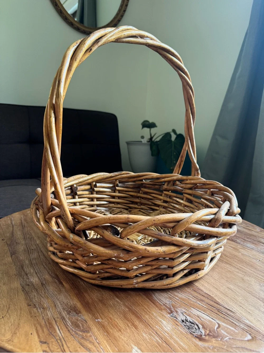 Woven wicker Decorative Basket - Natural Brown